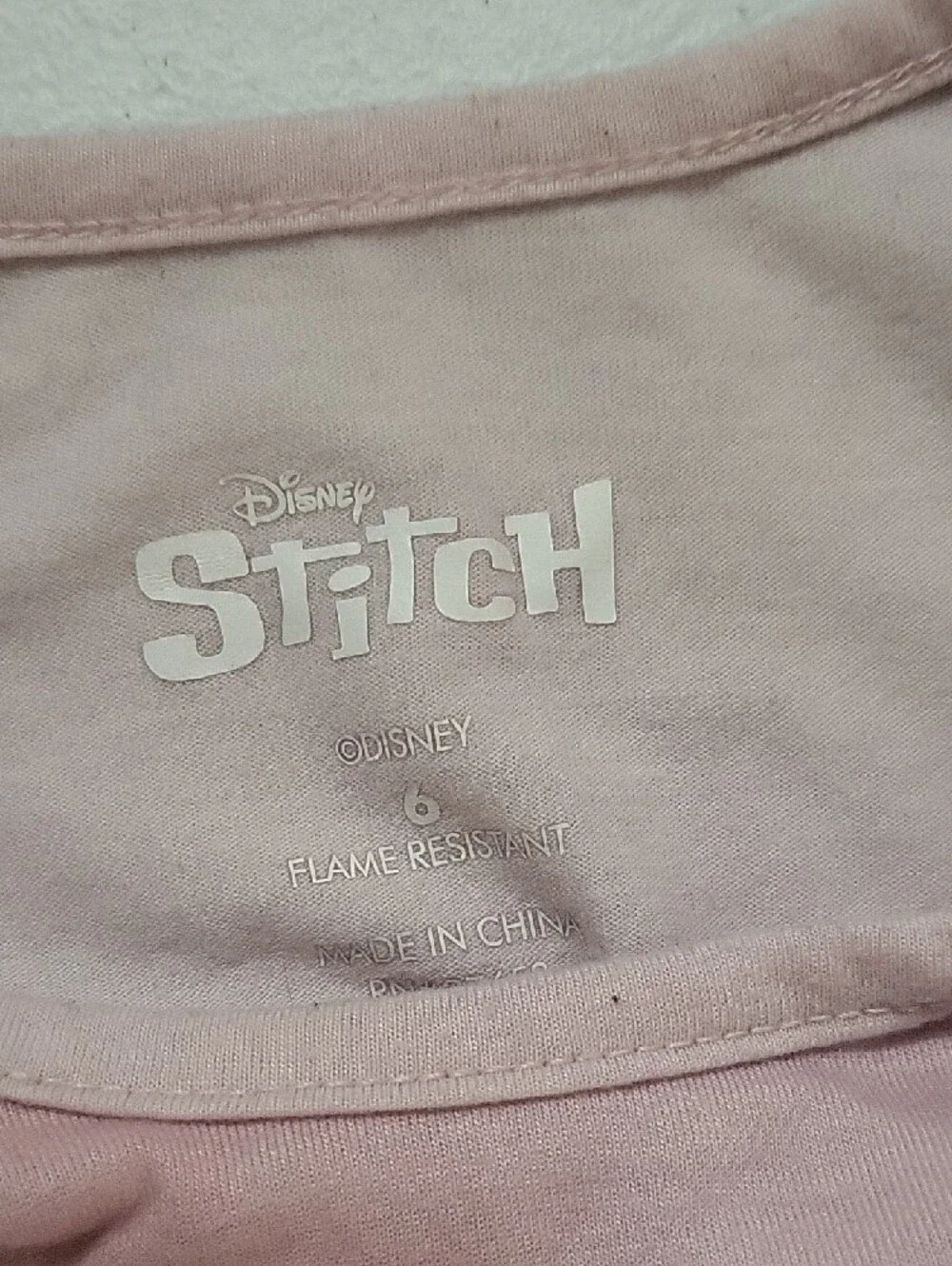 Disney Pink Stitch Logo Tee - Picture 2 of 3